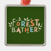 aangepaste tekst voor bosbad metalen ornament (Voorkant)