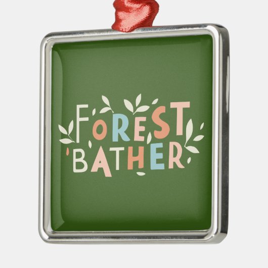 aangepaste tekst voor bosbad metalen ornament (Links)