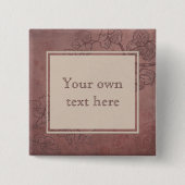 Aangepaste tekst voor Bourgogne Wine Grapevine Vierkante Button 5,1 Cm (Voorkant)