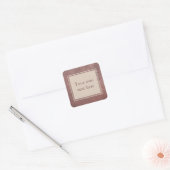 Aangepaste tekst voor Bourgogne Wine Grapevine Vierkante Sticker (Envelop)