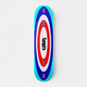 Aangepaste tekst voor Britse kleuren met skateboar Persoonlijk Skateboard (Voorkant)