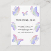 Aangepaste tekst voor Butterfly Kisses Informatiekaartje (Voorkant)