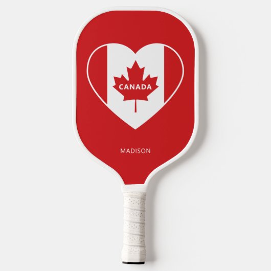 Aangepaste tekst voor CANADA Love Pickleball Paddle (Achterkant)