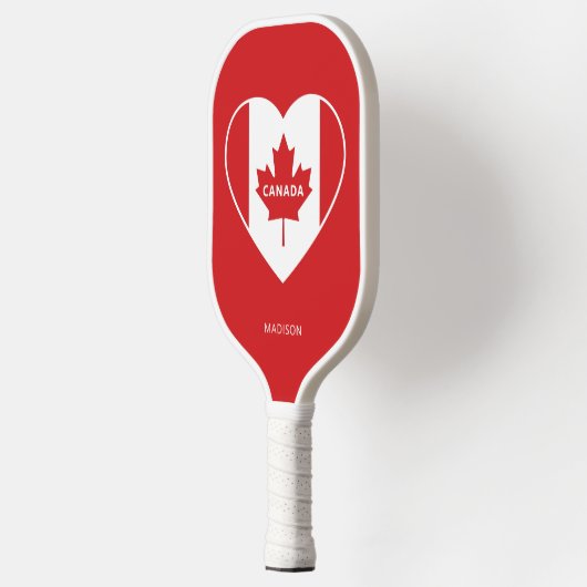 Aangepaste tekst voor CANADA Love Pickleball Paddle (Links)
