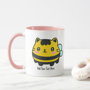 Aangepaste tekst voor Cat Cat Cute Bumblebee Mok