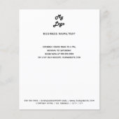 Aangepaste tekst voor contactgegevens voor zakelij flyer (Voorkant)