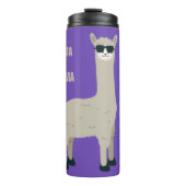 Aangepaste tekst voor Cool Llama en kleurtumbler Thermosbeker (Voorkant)