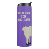 Aangepaste tekst voor Cool Llama en kleurtumbler Thermosbeker (Gedraaid links)