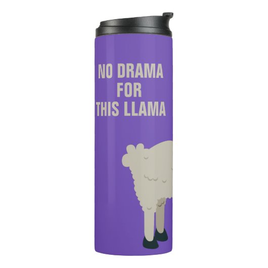 Aangepaste tekst voor Cool Llama en kleurtumbler Thermosbeker (Gedraaid links)