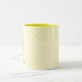 Aangepaste tekst voor Cute Chick Tweekleurige Koffiemok (Center)