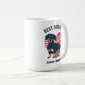 Aangepaste tekst voor Cute Dachshund Dog Dad Koffiemok (Voorkant rechts)