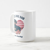 Aangepaste tekst voor Cute Dachshund Dog Dad Koffiemok (Voorkant links)