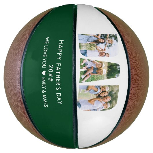 Aangepaste tekst voor DD Letter Cutout Photo Colla Basketbal (Verticaal)