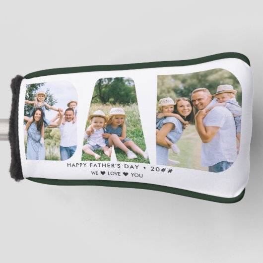 Aangepaste tekst voor DD Letter Cutout Photo Colla Golfheadcover