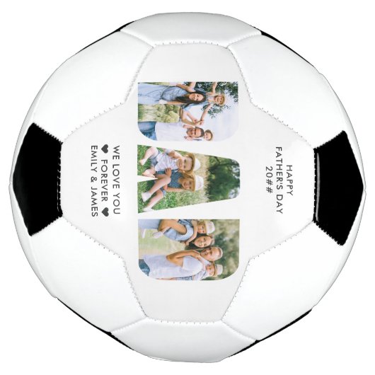 Aangepaste tekst voor DD Letter Cutout Photo Colla Voetbal (Gedraaid)