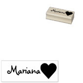 Aangepaste tekst voor eenvoudige hartsymbolen Aang Rubberstempel (Gestempeld)