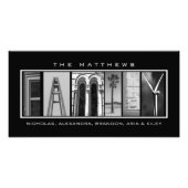 Aangepaste tekst voor "Familie" Foto Afdruk (Voorkant)