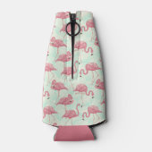 Aangepaste tekst voor Flamingo patroon bevestigen Flesjeskoeler (Achterkant)