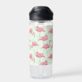 Aangepaste tekst voor Flamingo patroon bevestigen Waterfles (Achterkant)