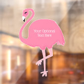 Aangepaste tekst voor Flamingo Raamsticker (Vel 2)