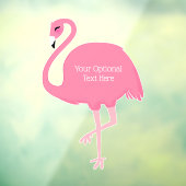Aangepaste tekst voor Flamingo Raamsticker (Vel 3)