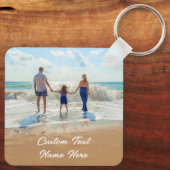 Aangepaste tekst voor Foto Sleutelhanger aanpassen (Achterkant)