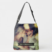 Aangepaste tekst voor fotobanner crossbody tas (Achterkant)