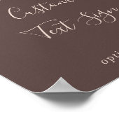 Aangepaste tekst voor gebergte wissen poster (Hoek)