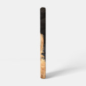 Aangepaste tekst voor gekke Golden Retriever foto Samsung Galaxy Hoesje (Linkerkant)