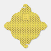 Aangepaste tekst voor Gele zomerbijen Bedankdoosjes (Uitgevouwen)