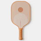 Aangepaste tekst voor gemalen strips Neutrale kleu Pickleball Paddle (Voorkant)