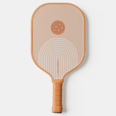 Aangepaste tekst voor gemalen strips Neutrale kleu Pickleball Paddle (Achterkant)