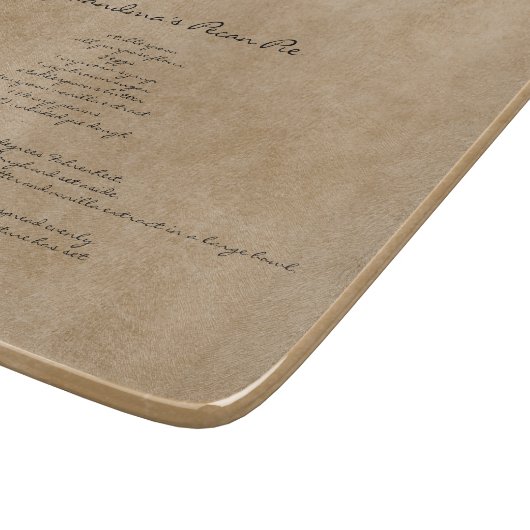 Aangepaste tekst voor gezinshereniging snijplank (Hoek)