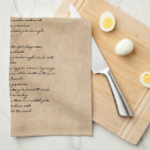 Aangepaste tekst voor gezinshereniging theedoek (Quarter Fold)