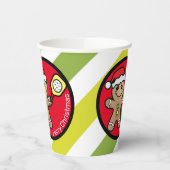 Aangepaste tekst voor Gingerbrood  Papieren Bekers (Links)