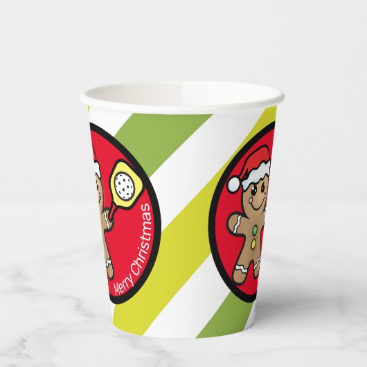 Aangepaste tekst voor Gingerbrood  Papieren Bekers (Links)