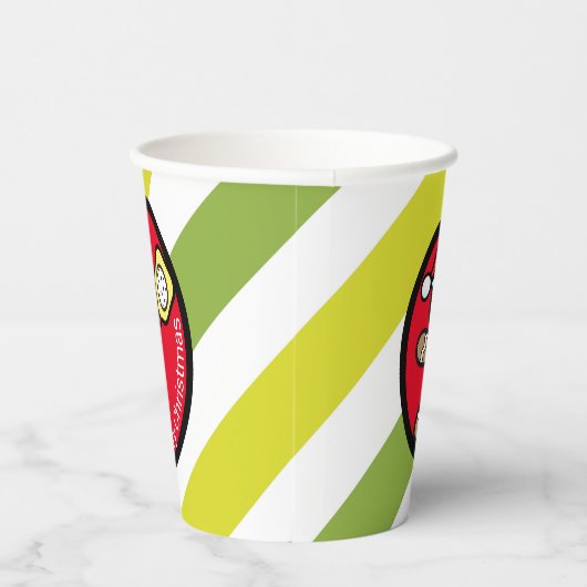 Aangepaste tekst voor Gingerbrood  Papieren Bekers (Rechts)