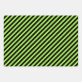 Aangepaste tekst voor groene zwarte moderne patron inpakpapier vel (Voorkant)