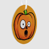 Aangepaste tekst voor Halloween Pumpkin ornament 5 (voorkant)