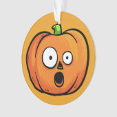 Aangepaste tekst voor Halloween Pumpkin ornament 5 (voorkant)
