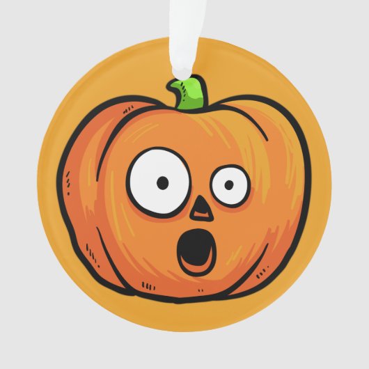 Aangepaste tekst voor Halloween Pumpkin ornament 5 (voorkant)