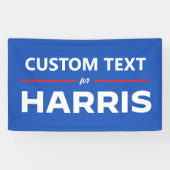 Aangepaste tekst voor Harris 2024 Spandoek (Horizontaal)