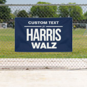 Aangepaste tekst voor Harris Walz Spandoek (Insitu)