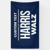 Aangepaste tekst voor Harris Walz Spandoek (Verticaal)