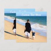 Aangepaste tekst voor het Wenskaart van uw foto aa Notitiekaartje (Voorkant / Achterkant)