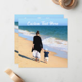 Aangepaste tekst voor het Wenskaart van uw foto aa Notitiekaartje (Voorkant / Achterkant in situ)