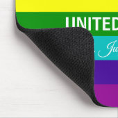 Aangepaste tekst voor homepage regenboogvlag LGBT Muismat (Hoek)