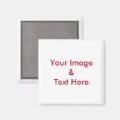 Aangepaste tekst voor je eigen foto magneet (Voorkant / Achterkant)