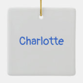 Aangepaste tekst voor jonge Gymnast Academy School Keramisch Ornament (Achterkant)