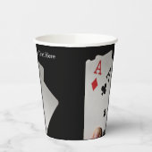 Aangepaste tekst voor kaartspeler papieren bekers (Links)